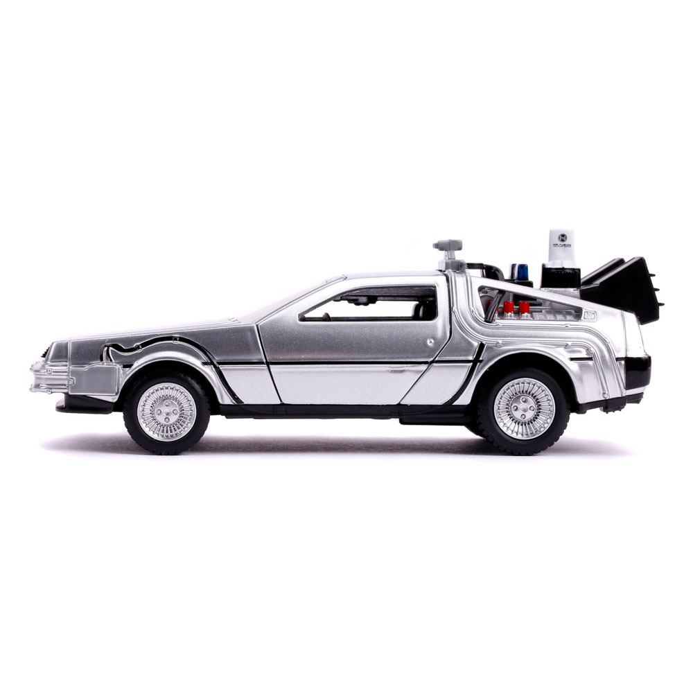 Zurück in die Zukunft II Hollywood Rides Diecast Modell 1/32 DeLorean Time Machine - Preorder - ETA: 01.10.2025