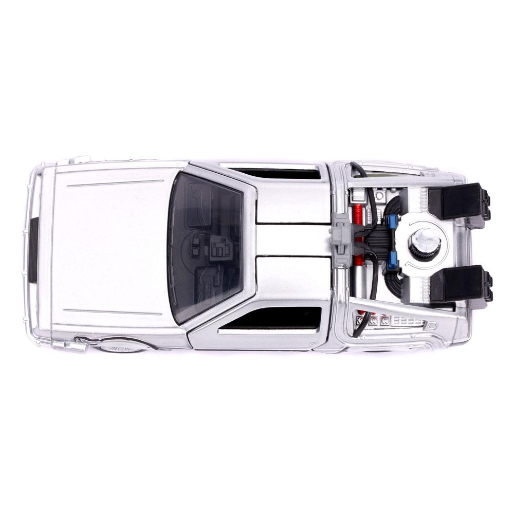 Zurück in die Zukunft II Hollywood Rides Diecast Modell 1/32 DeLorean Time Machine - Preorder - ETA: 01.10.2025