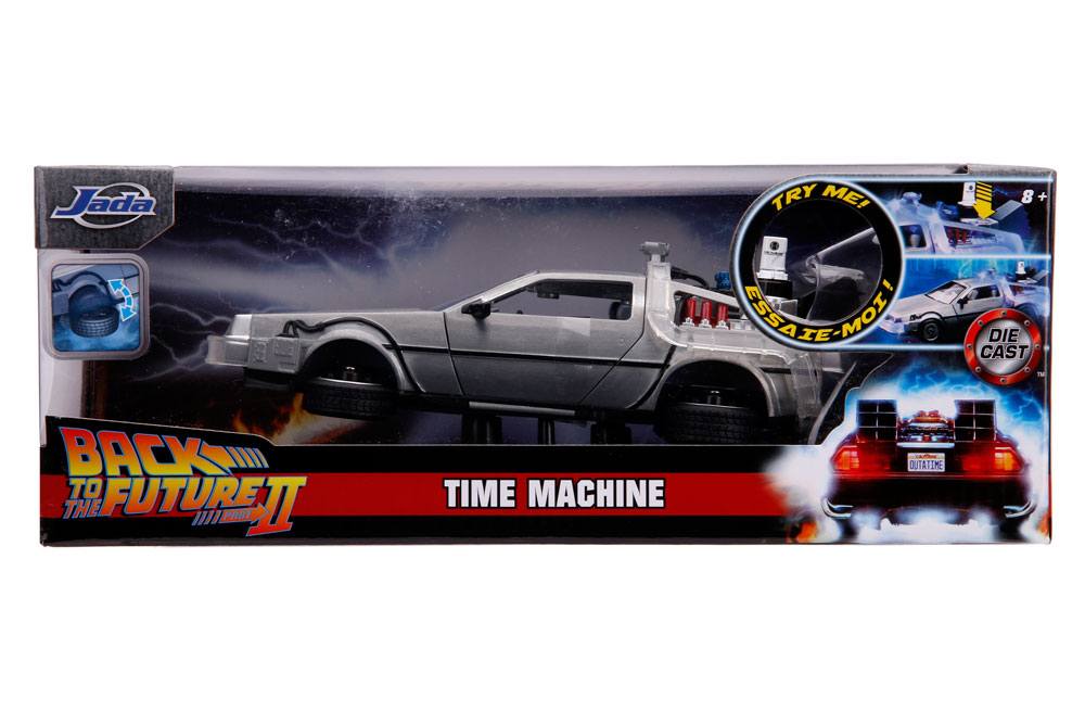 Zurück in die Zukunft II Hollywood Rides Diecast Modell 1/24 DeLorean Time Machine - Preorder - ETA: 22.11.2025
