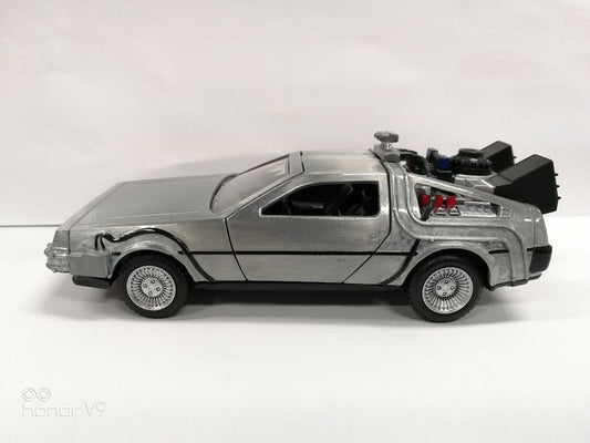 Zurück in die Zukunft Hollywood Rides Diecast Modell 1/32 DeLorean Time Machine - Versand: 5-7 Tage nach Bestellung