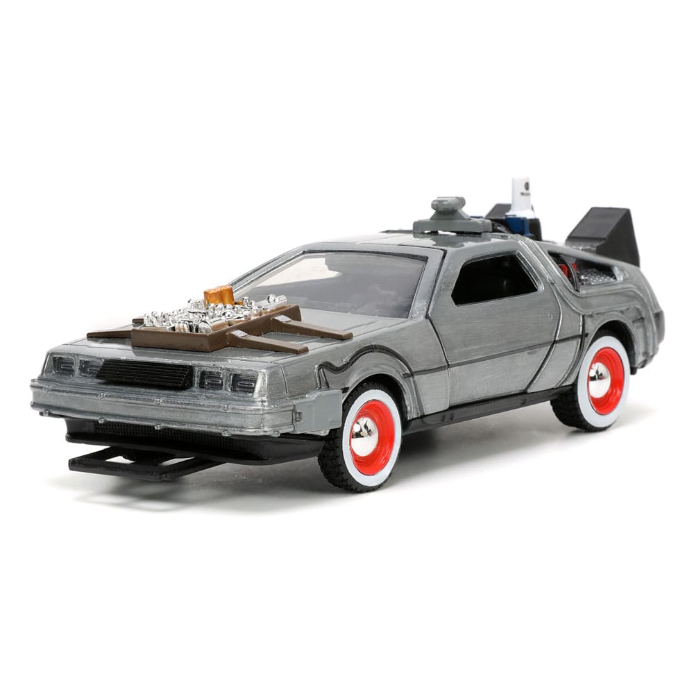 Zurück in die Zukunft III Hollywood Rides Diecast Modell 1/32 DeLorean Time Machine Free Rolling - Preorder - ETA: 01.10.2025