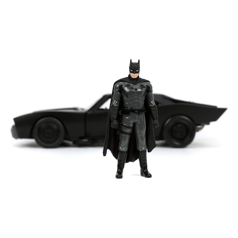 Batman 2022 Hollywood Rides Diecast Modell 1/24 2022 Batmobil mit Figur