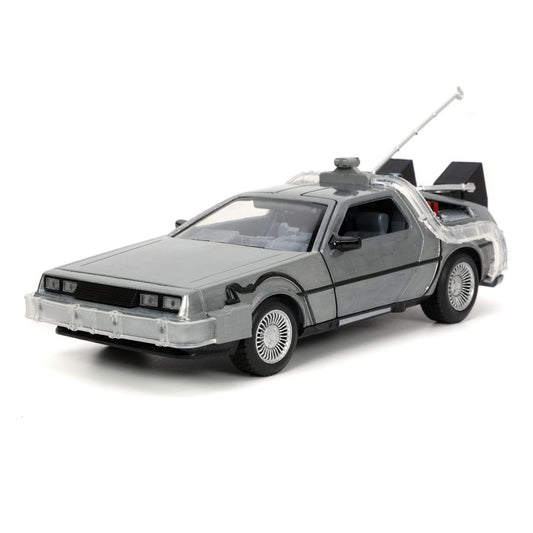 Back to the Future Hollywood Rides Diecast Modell 1/24 Back to the Future 1 Time Machine - Versand: 5-7 Tage nach Bestellung