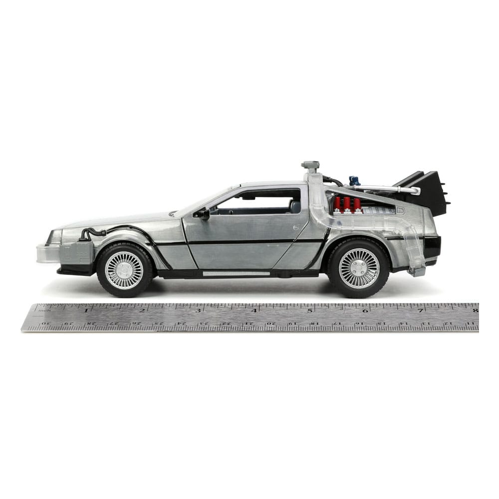 Back to the Future Hollywood Rides Diecast Modell 1/24 Back to the Future 1 Time Machine - Versand: 5-7 Tage nach Bestellung