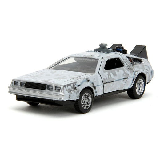 Zurück in die Zukunft Hollywood Rides Diecast Modell 1/32 DeLorean Time Machine Frost - Preorder - ETA: 01.10.2025
