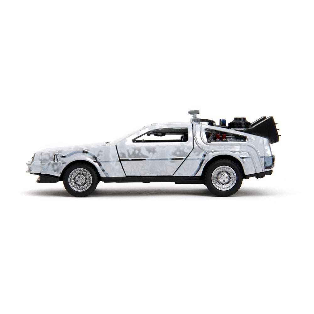 Zurück in die Zukunft Hollywood Rides Diecast Modell 1/32 DeLorean Time Machine Frost - Preorder - ETA: 01.10.2025