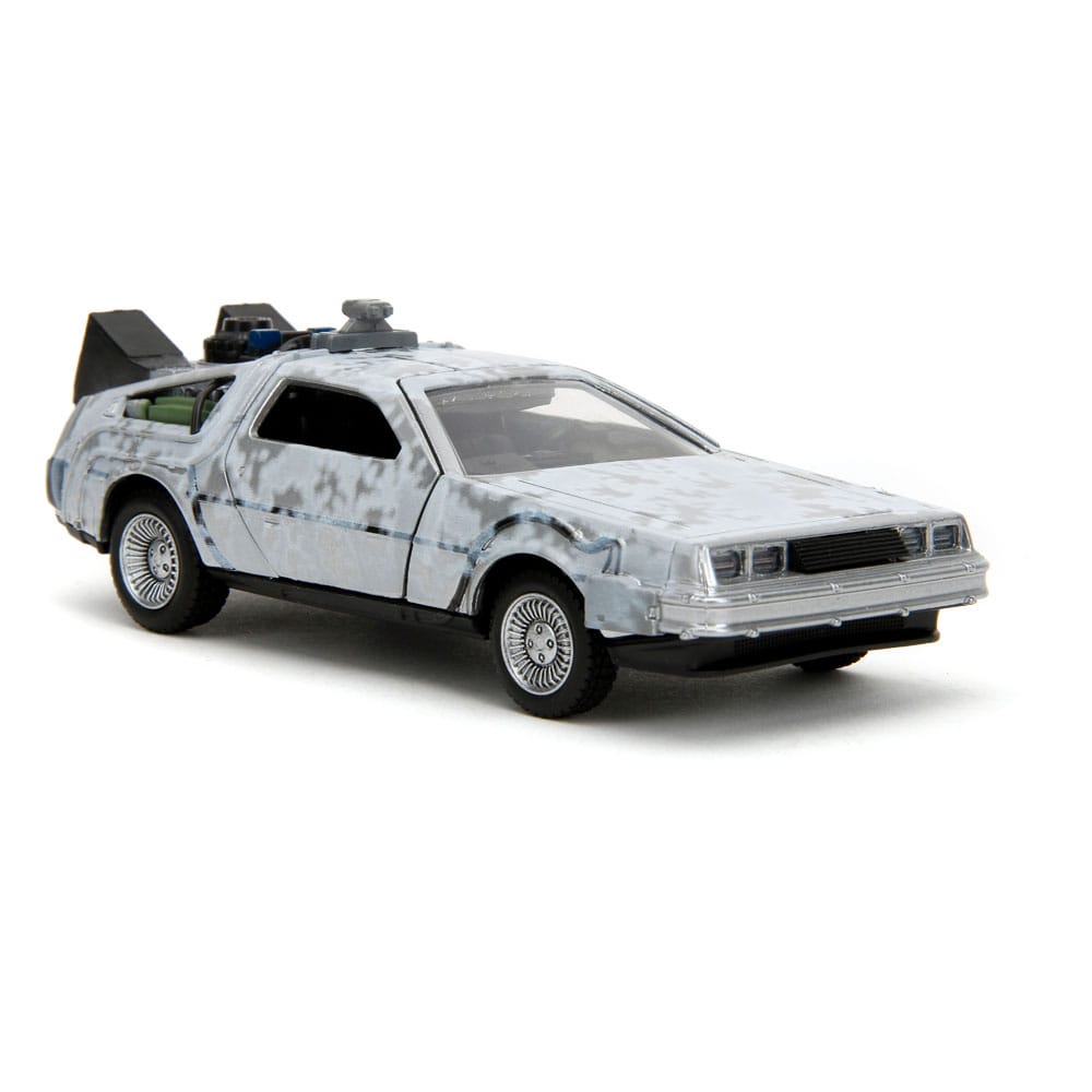 Zurück in die Zukunft Hollywood Rides Diecast Modell 1/32 DeLorean Time Machine Frost - Preorder - ETA: 01.10.2025