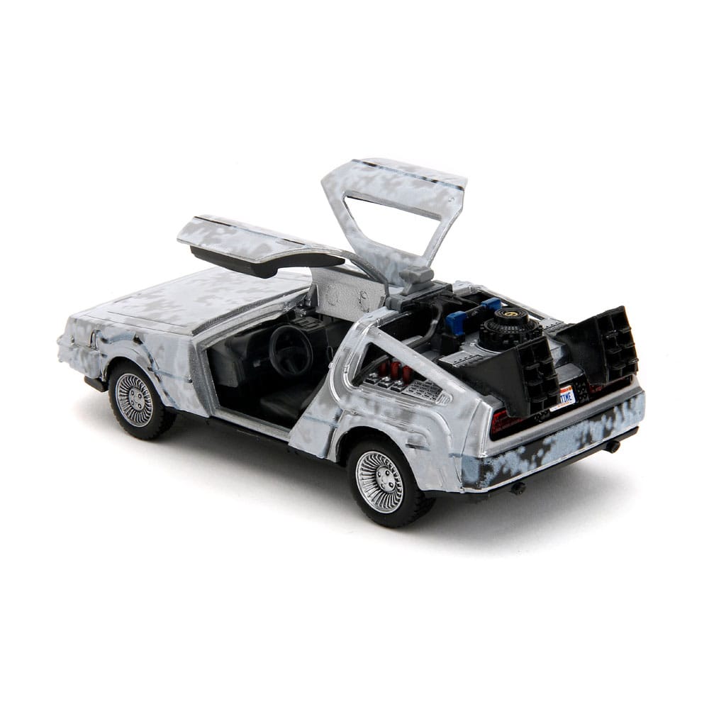 Zurück in die Zukunft Hollywood Rides Diecast Modell 1/32 DeLorean Time Machine Frost - Preorder - ETA: 01.10.2025