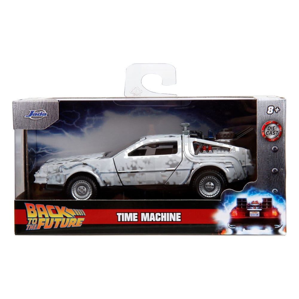 Zurück in die Zukunft Hollywood Rides Diecast Modell 1/32 DeLorean Time Machine Frost - Preorder - ETA: 01.10.2025