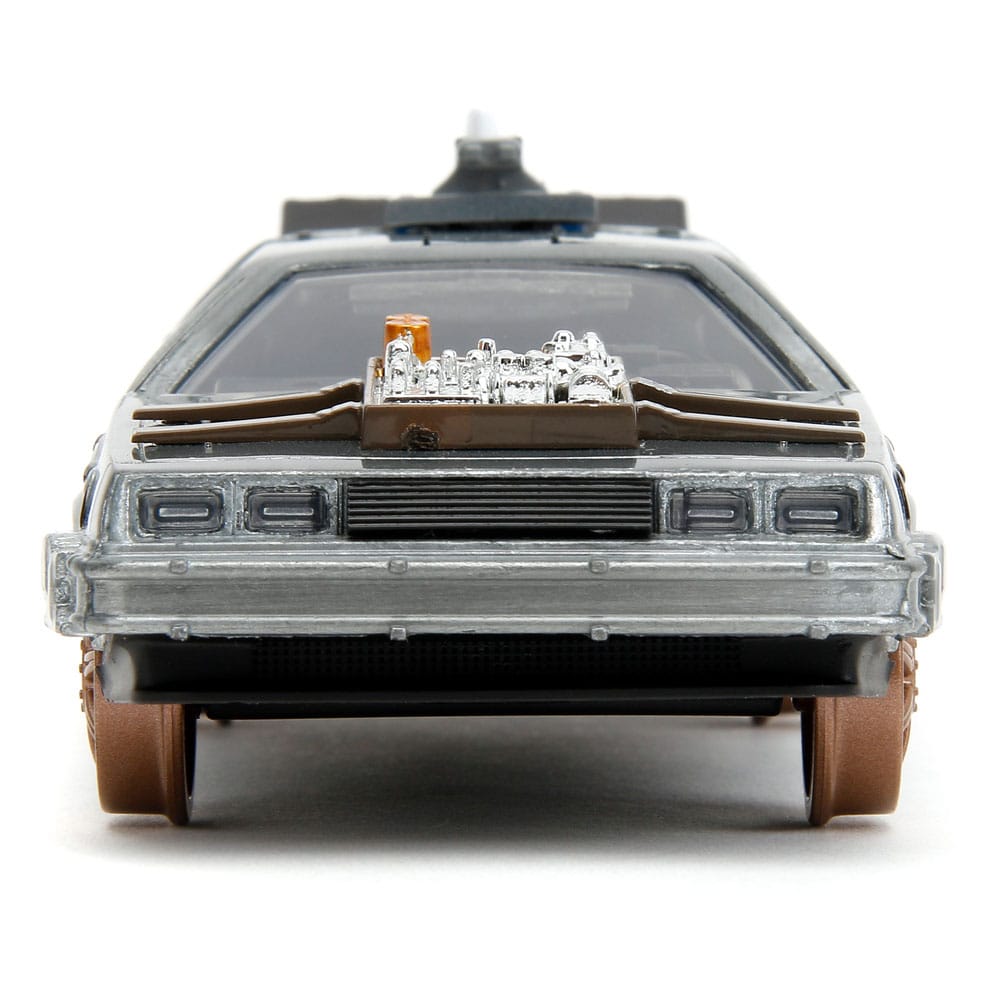 Zurück in die Zukunft III Hollywood Rides Diecast Modell 1/32 DeLorean Time Machine Railroad Wheels - Preorder - ETA: 01.10.2025