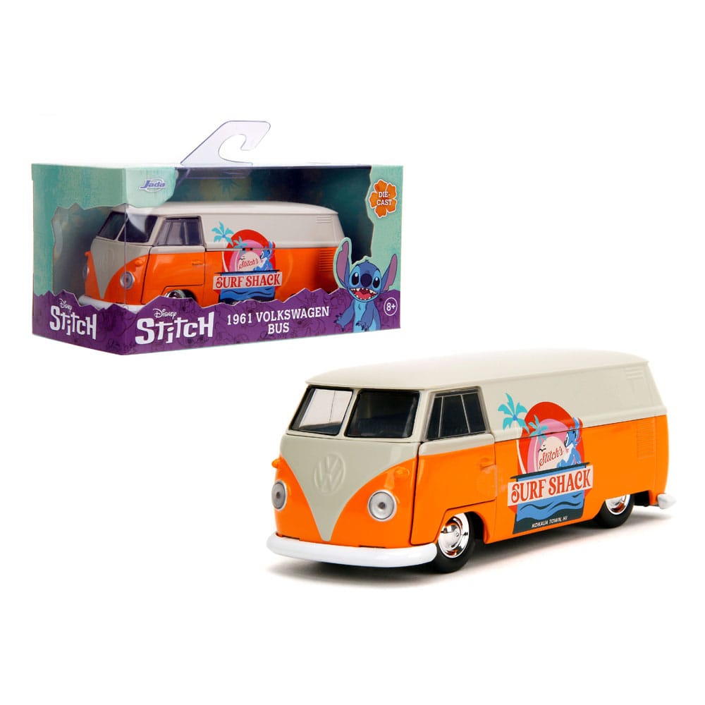 Lilo & Stitch Diecast Modell 1/32 1961 VW Bus Stitch - Versand: 7 Tage nach Bestellung