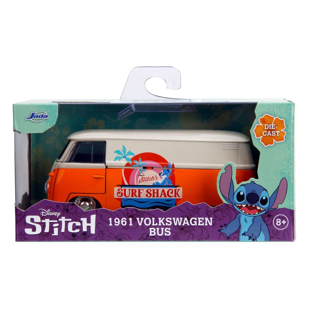 Lilo & Stitch Diecast Modell 1/32 1961 VW Bus Stitch - Versand: 7 Tage nach Bestellung