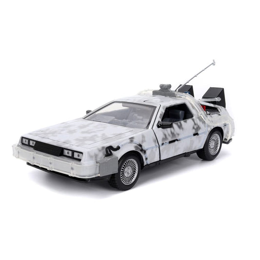 Zurück in die Zukunft Diecast Modell 1/24 Time Machine Frost  - Versand: 5-7 Tage nach Bestellung