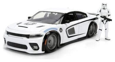 Star Wars Diecast Modell 1:24 Stormtrooper Dodge Charger SRT Hellcat - Versand: 7 Tage nach Bestellung
