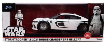Star Wars Diecast Modell 1:24 Stormtrooper Dodge Charger SRT Hellcat - Versand: 7 Tage nach Bestellung