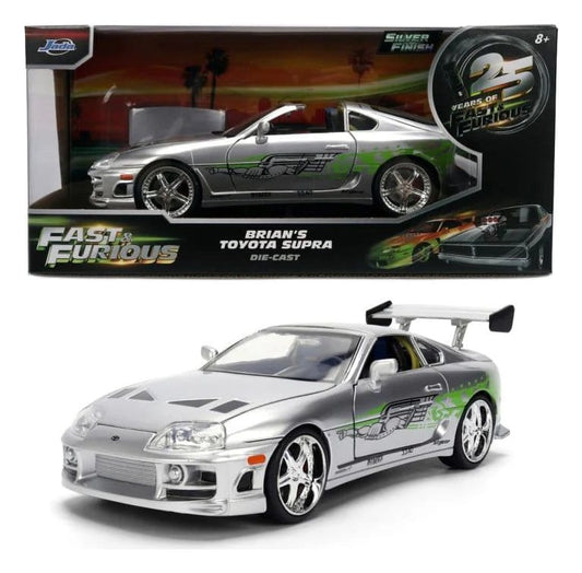 Fast & Furious Diecast Modell 1:24 Anniversary Brian's Toyota 19 cm - Versand: 7 Tage nach Bestellung