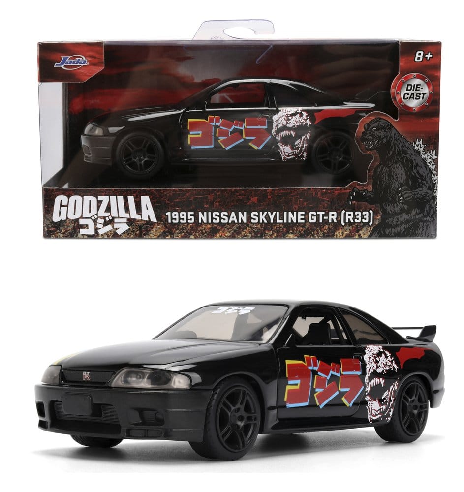 Godzilla Diecast Modell 1:32 Nissan Skyline GT-R R33 Sortiment (6) - Preorder - ETA: 08.04.2027