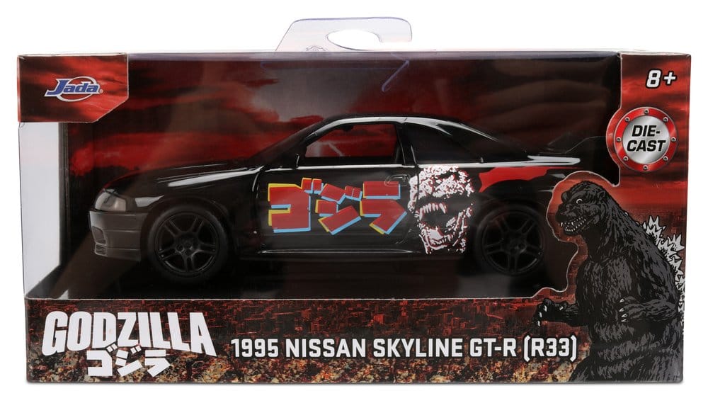 Godzilla Diecast Modell 1:32 Nissan Skyline GT-R R33 Sortiment (6) - Preorder - ETA: 08.04.2027