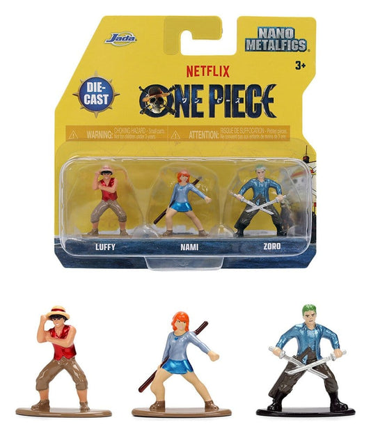 One Piece Nano Metalfigs Minifiguren 3er-Pack - Versand: 7 Tage nach Bestellung