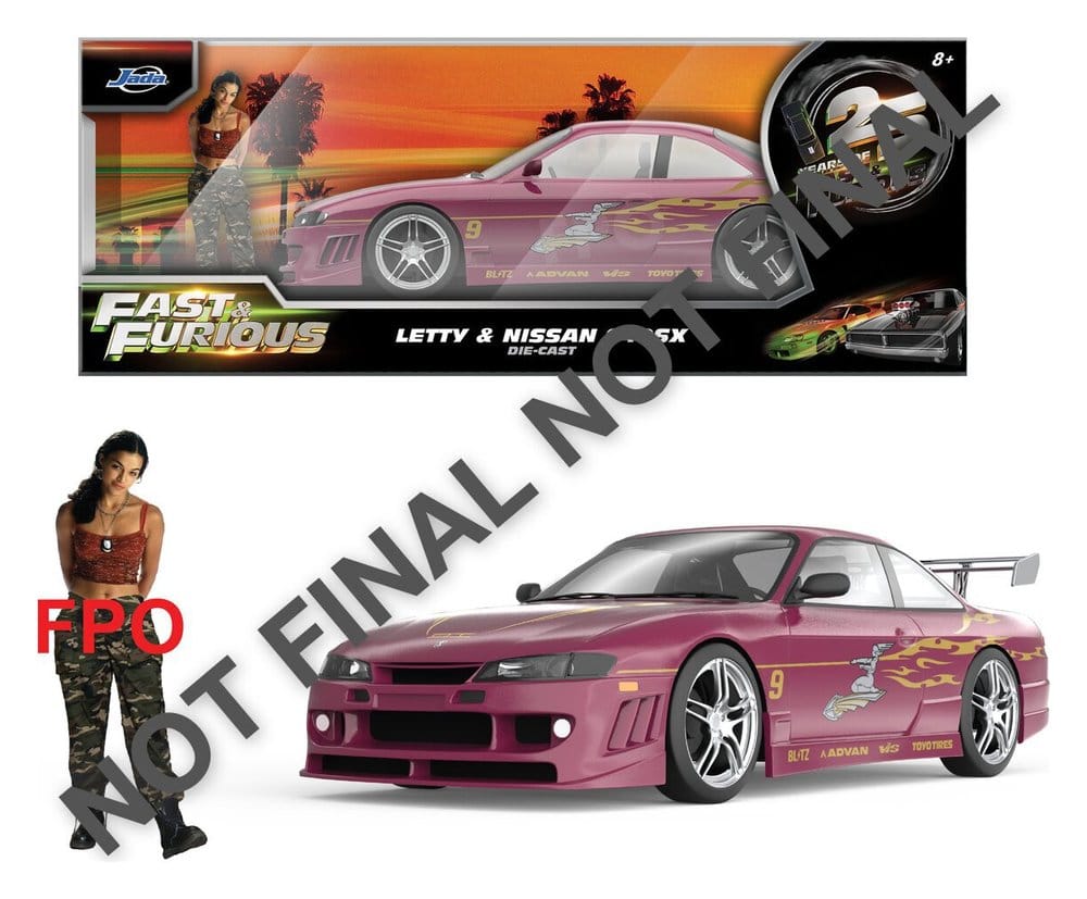 Fast & Furious Diecast Modell 1/24 1997 Nissan 240SX 9 cm - Preorder - ETA: 09.09.2026