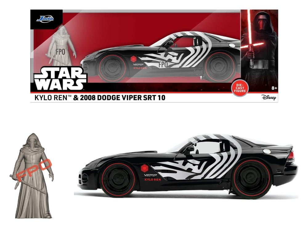 Star Wars Diecast Modell 1:24 Kylo Ren Dodge Viper SRT10 2008 - Preorder - ETA: 25.08.2026