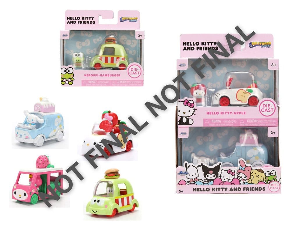 Sanrio Diecast Fahrzeuge 1/55 Wave 1 Sortiment (8) - Preorder - ETA: 25.08.2026