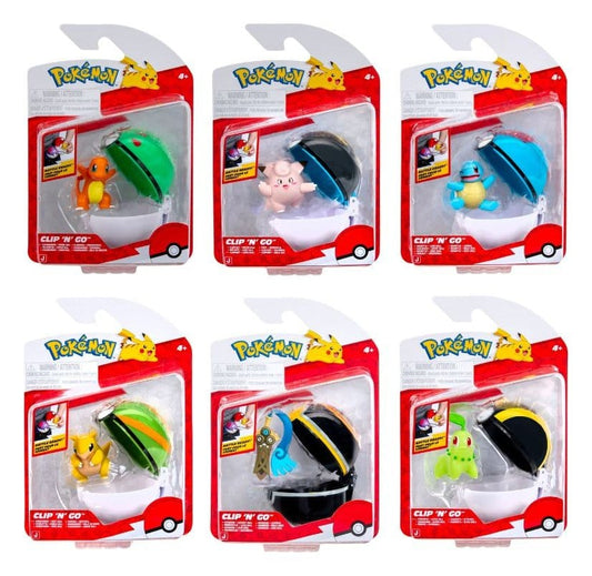 Pokémon Clip 'n' Go Minifiguren Poké Balls ver. 22 Sortiment (6) - Preorder - ETA: 25.09.2026