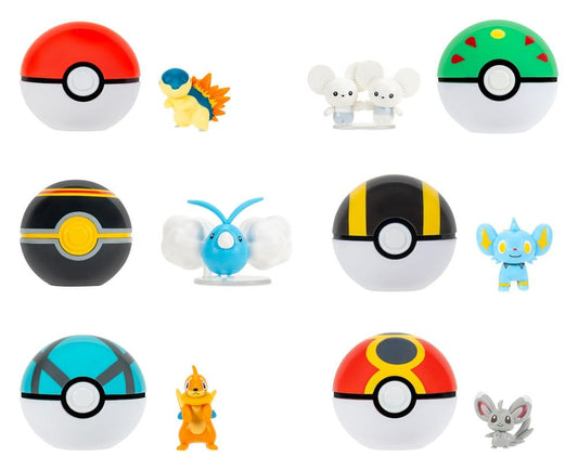 Pokémon Clip 'n' Go Minifiguren Poké Balls ver. 23 Sortiment (6) - Preorder - ETA: 25.09.2026