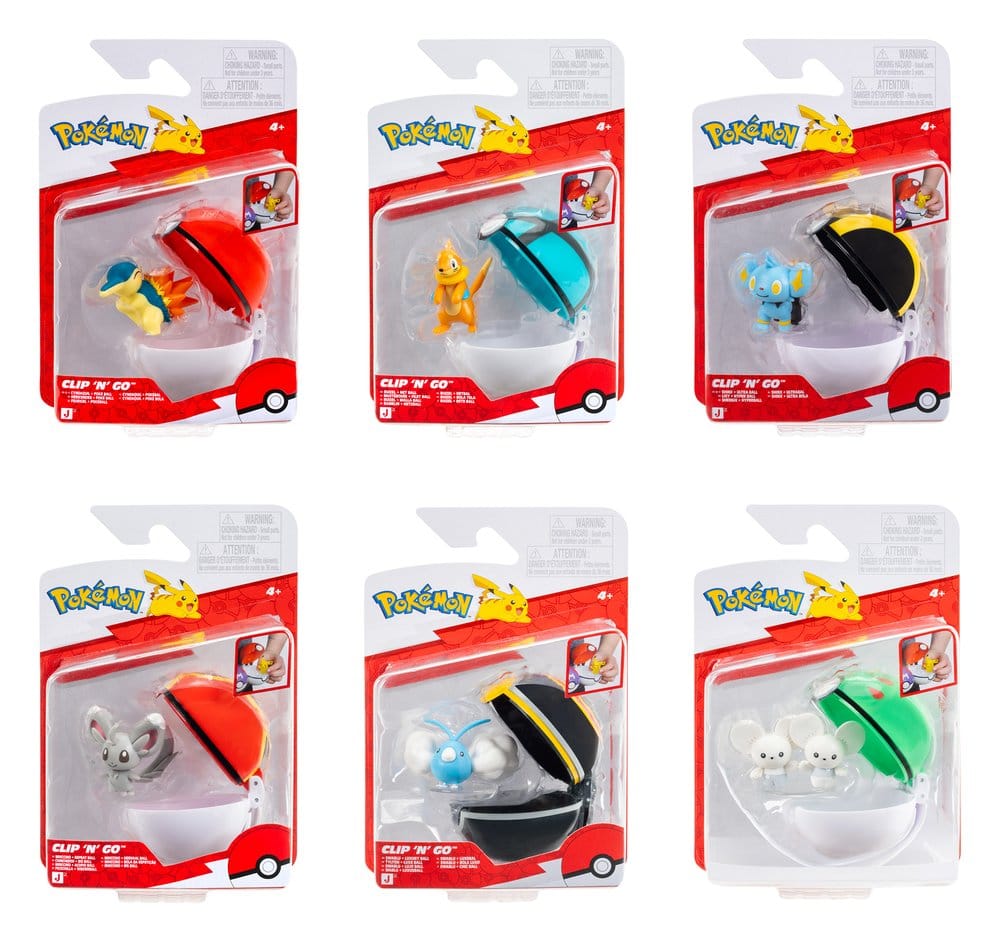 Pokémon Clip 'n' Go Minifiguren Poké Balls ver. 23 Sortiment (6) - Preorder - ETA: 25.09.2026