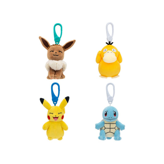 Pokémon Plüschfiguren mit Clip On 10 cm Sortiment (6)   - Preorder - ETA: 08.11.2025