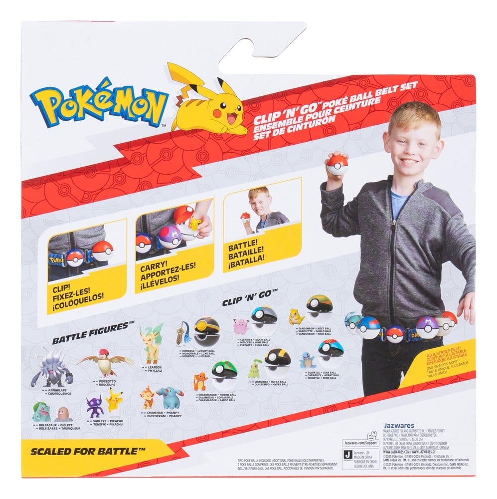 Pokémon Clip 'n' Go Gürtel-Set ver. 20 Sortiment (4) - Preorder - ETA: 25.09.2026