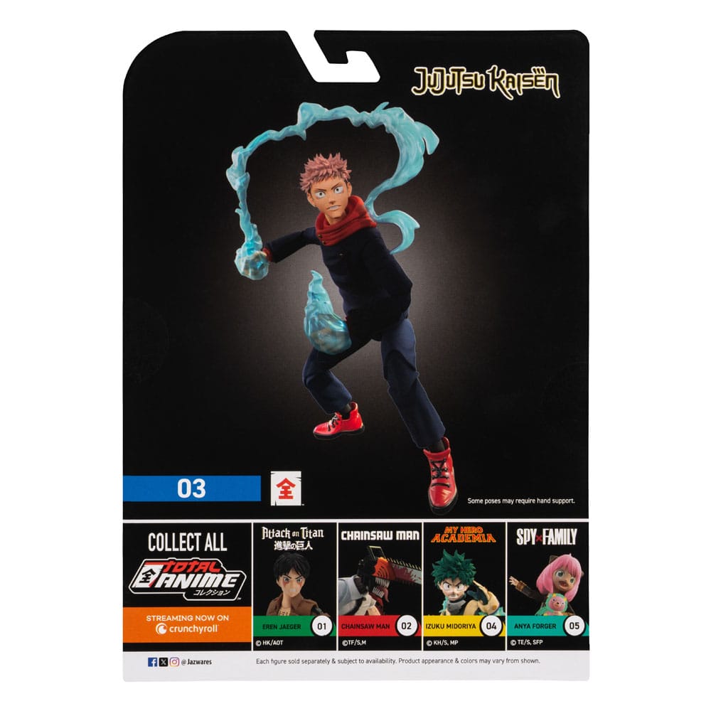 Jujutsu Kaisen Total Anime Actionfigur Juji Itadori 17 cm   - Versand: 5-7 Tage nach Bestellung