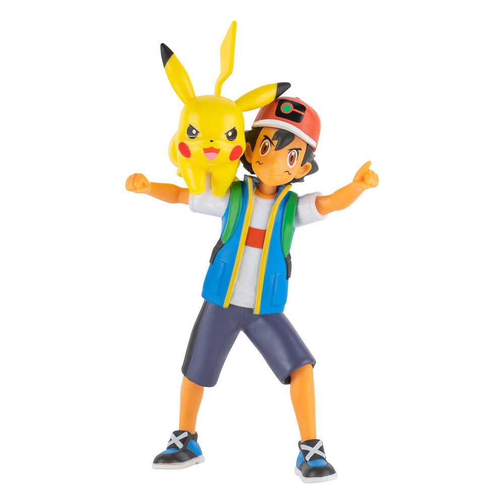 Pokémon Battle Feature Figuren Ash & Pikachu 11 cm - Versand: 7 Tage nach Bestellung