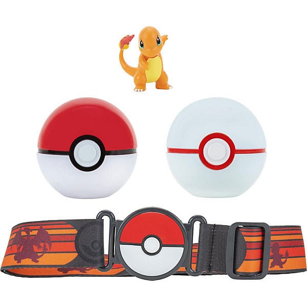Pokémon Clip'n'Go Poké Gürtel Set Pokéball, Luxusball & Glumanda  - Versand: 5-7 Tage nach Bestellung