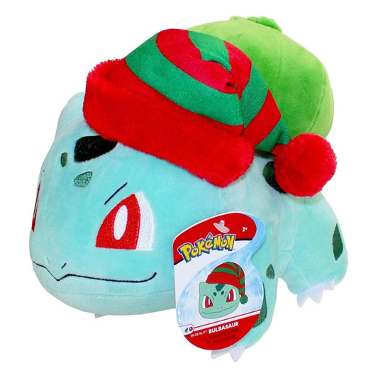 Pokémon Plüschfigur Winter Bisasam mit Weihnachtsmütze 20 cm - Preorder - ETA: 08.11.2025
