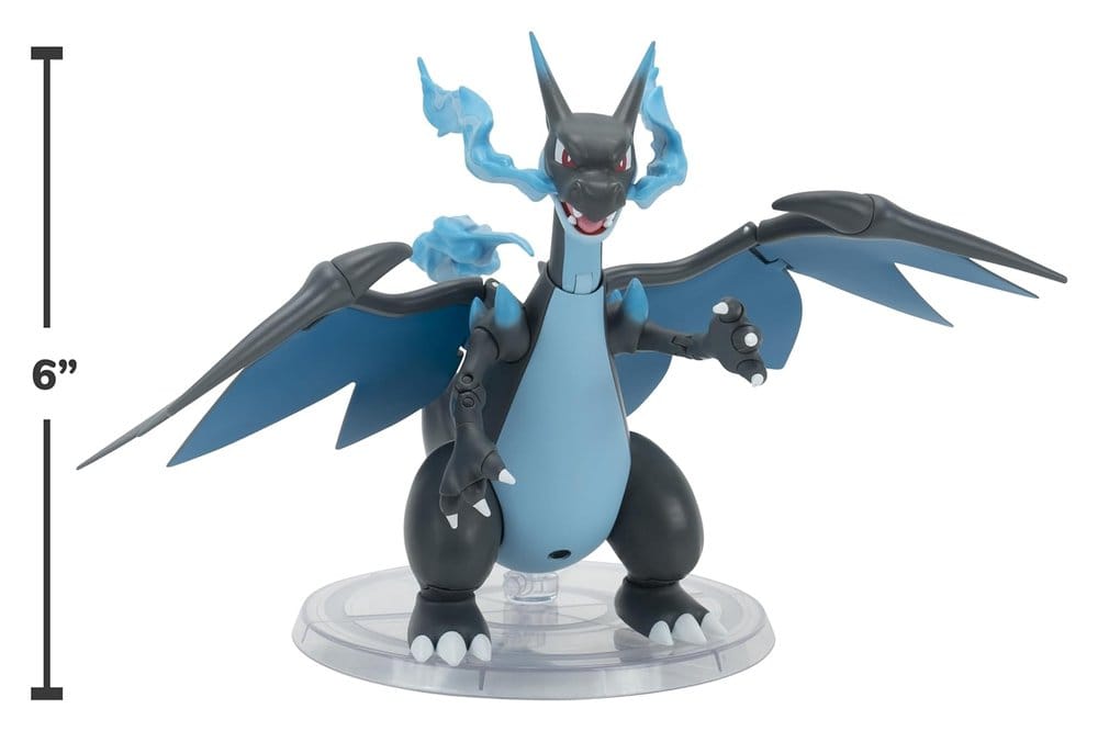Pokémon Select Super-Articulated Figur Mega Charizard X 15 cm - Versand: 7 Tage nach Bestellung