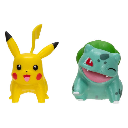 Pokémon Battle Figure First Partner Set Figuren 2er-Pack Bisasam #2, Pikachu #1  - Preorder - ETA: 09.12.2025