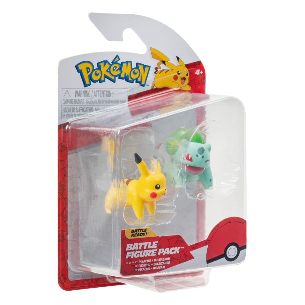Pokémon Battle Figure First Partner Set Figuren 2er-Pack Bisasam #2, Pikachu #1  - Preorder - ETA: 09.12.2025