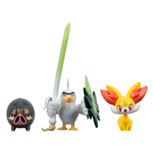 Pokémon Battle Figure Set Figuren 3er-Pack Fynx, Ferkuli, Lauchzelot 5 cm   - Preorder - ETA: 18.01.2026