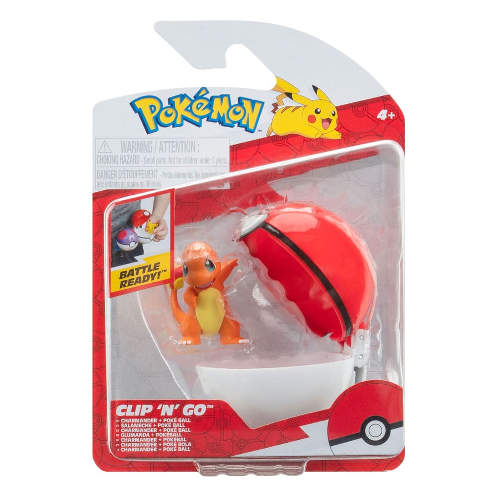 Pokémon Clip'n'Go Poké Balls Glumanda #1 & Pokéball  - Preorder - ETA: 09.12.2025