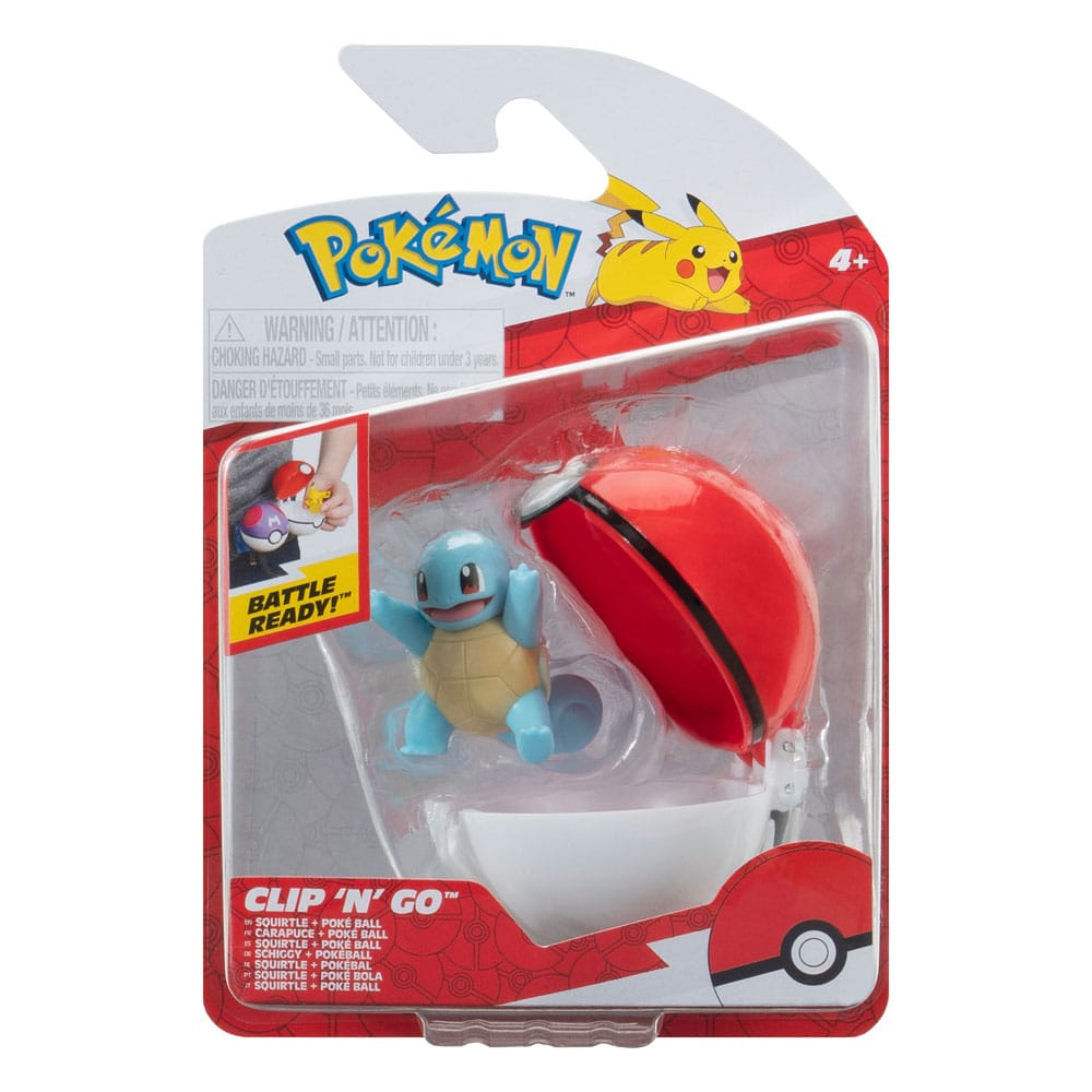 Pokémon Clip'n'Go Poké Balls Schiggy #3 & Pokéball   - Preorder - ETA: 09.12.2025