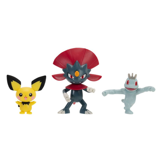 Pokémon First Partner Battle Figure Set Figuren 3er-Pack Pichu, Machollo & Snibunna - Preorder - ETA: 09.12.2025