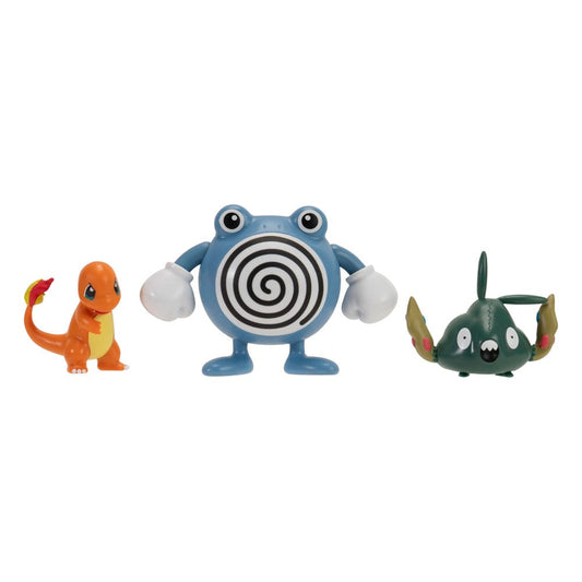 Pokémon First Partner Battle Figure Set Figuren 3er-Pack Glumanda, Unratütox & Quaputzi - Versand: 5-7 Tage nach Bestellung