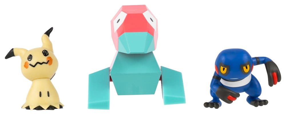 Pokémon Battle Figure Actionfiguren 3er-Pack Mimigma, Porygon & Glibunkel - Preorder - ETA: 25.09.2026