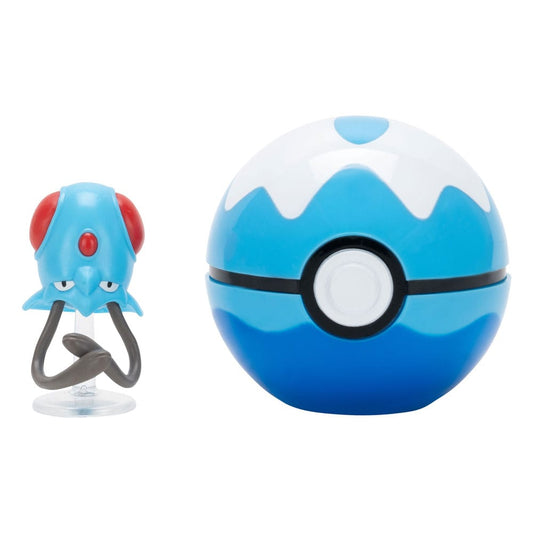 Pokémon Clip'n'Go Poké Balls Tentacha & Tauchball - Versand: 5-7 Tage nach Bestellung