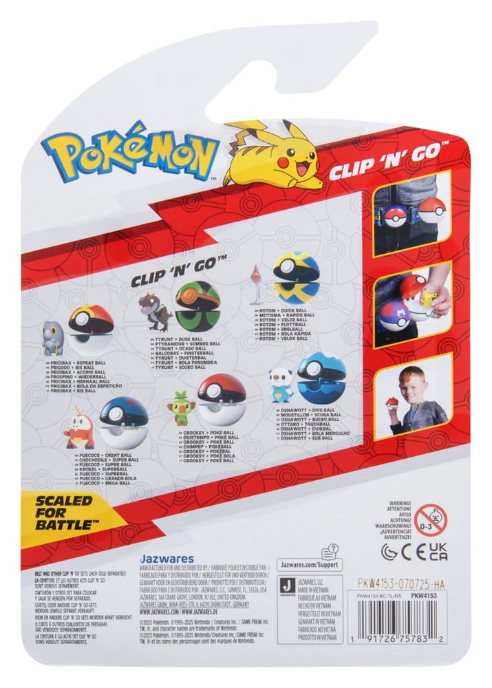 Pokémon Clip 'n' Go Actionfigur Wave 21 Frospino & Wiederball - Preorder - ETA: 25.09.2026