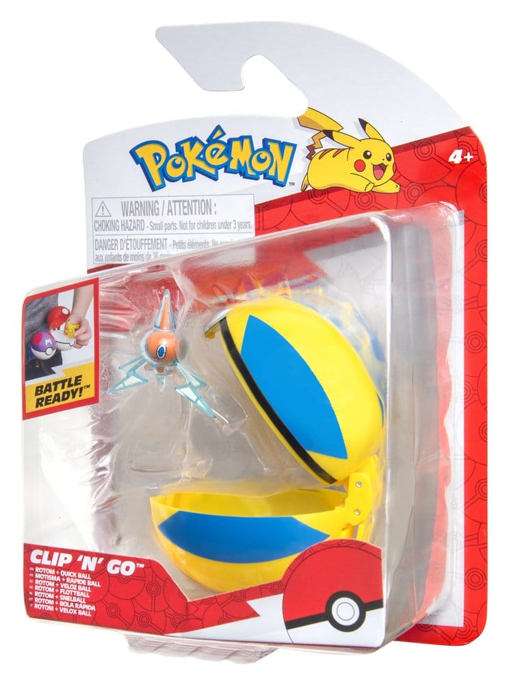 Pokémon Clip 'n' Go Actionfigur Wave 21 Rotom & Schnellball - Preorder - ETA: 25.09.2026