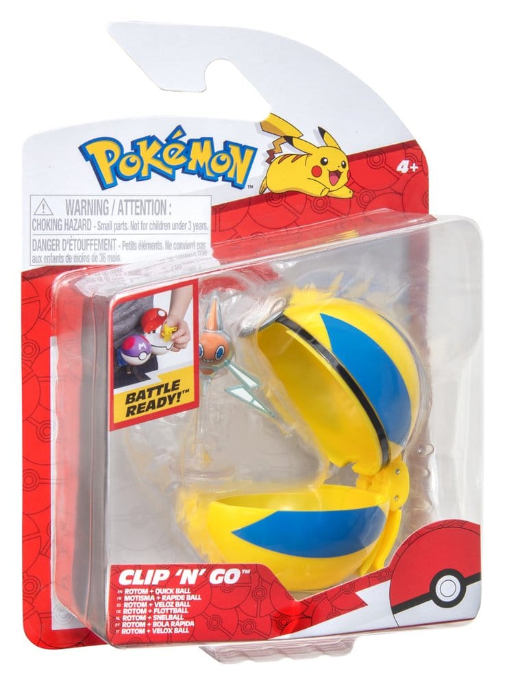 Pokémon Clip 'n' Go Actionfigur Wave 21 Rotom & Schnellball - Preorder - ETA: 25.09.2026