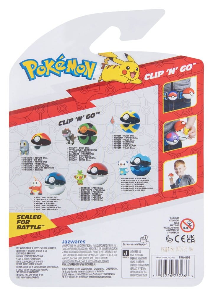 Pokémon Clip 'n' Go Actionfigur Krokel & Superball - Preorder - ETA: 25.09.2026