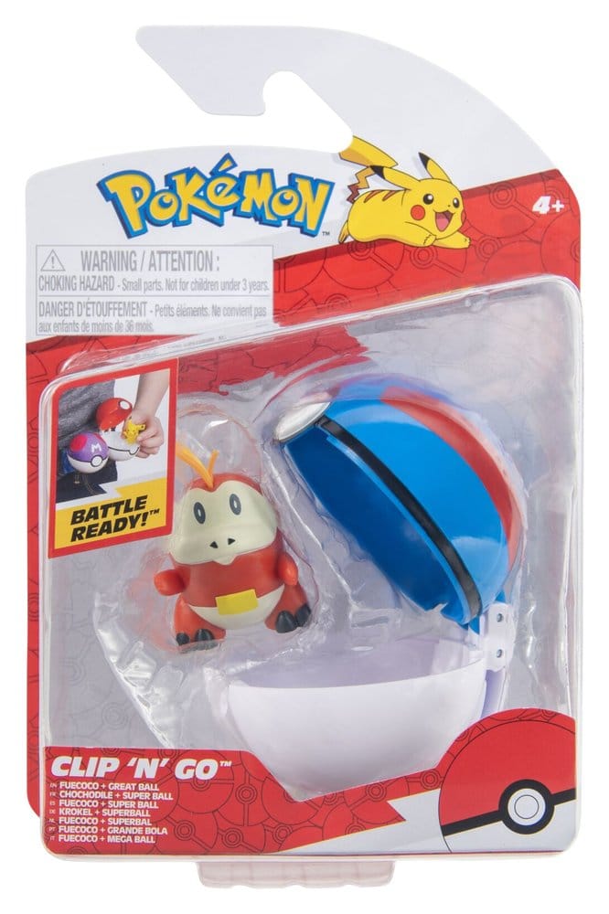 Pokémon Clip 'n' Go Actionfigur Krokel & Superball - Preorder - ETA: 25.09.2026